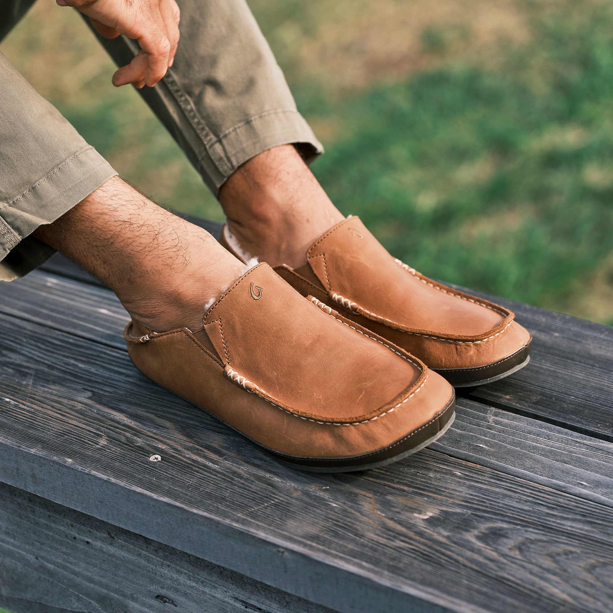 Moloā Slipper - Toffee / Dark Wood - Image 4