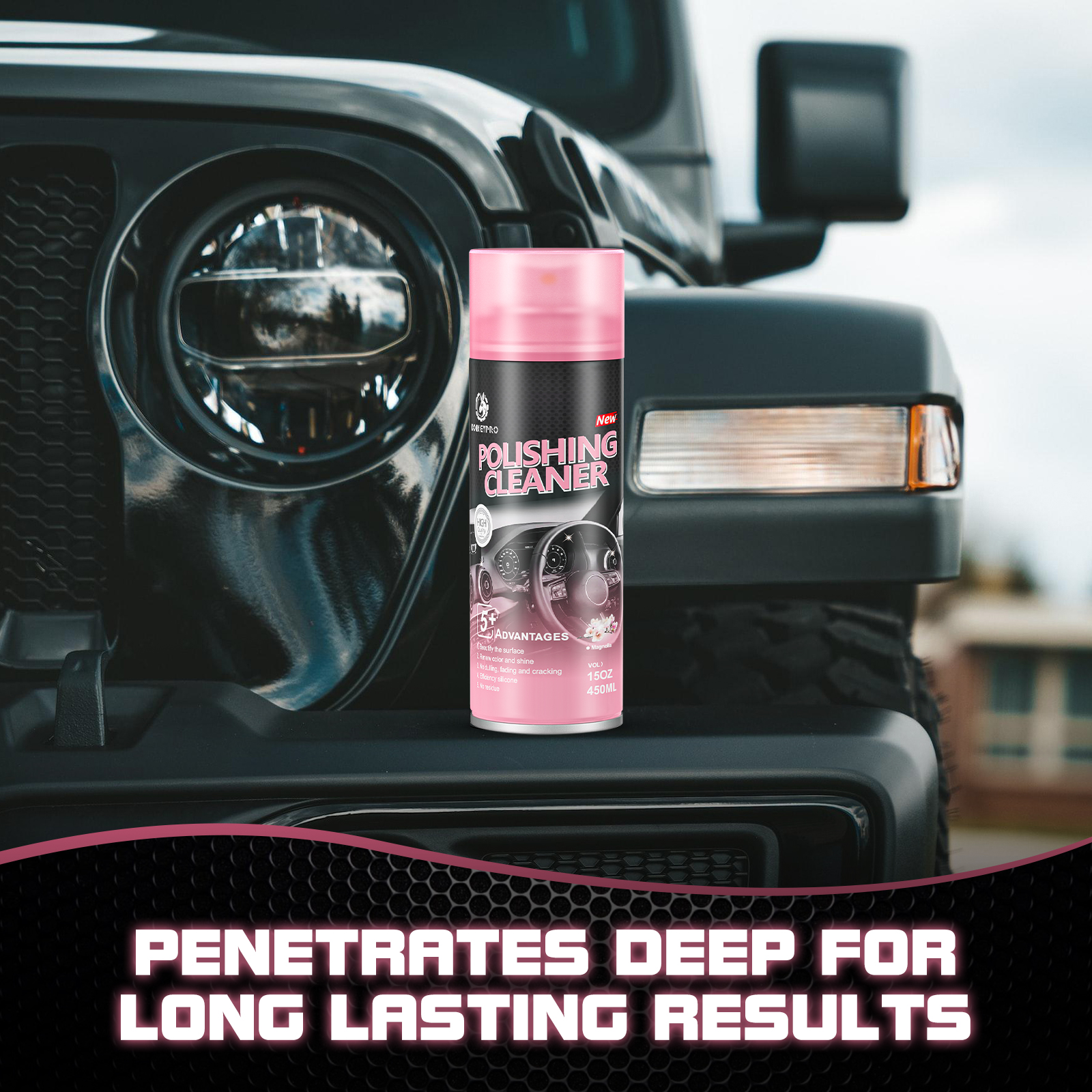 Buy 3 Get Free Shipping | DONKEYPRO Car Interior Cleaner Spray 15oz Anti-UV Polish & Protect - Image 9